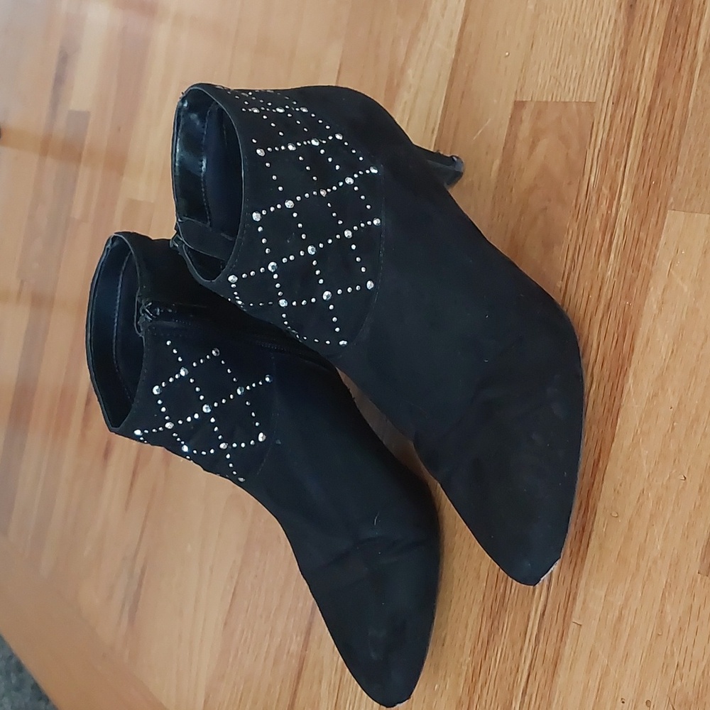 east5th Black Gem Booties